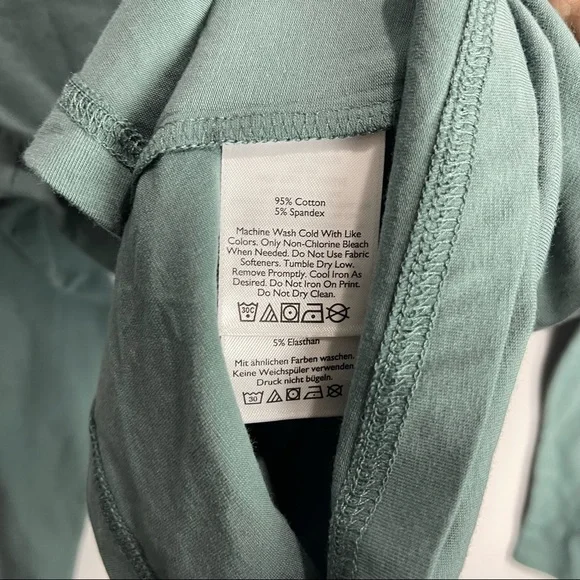 Eddie Bauer sz M womens long sleeve turtleneck knit top green - Picture 5 of 6